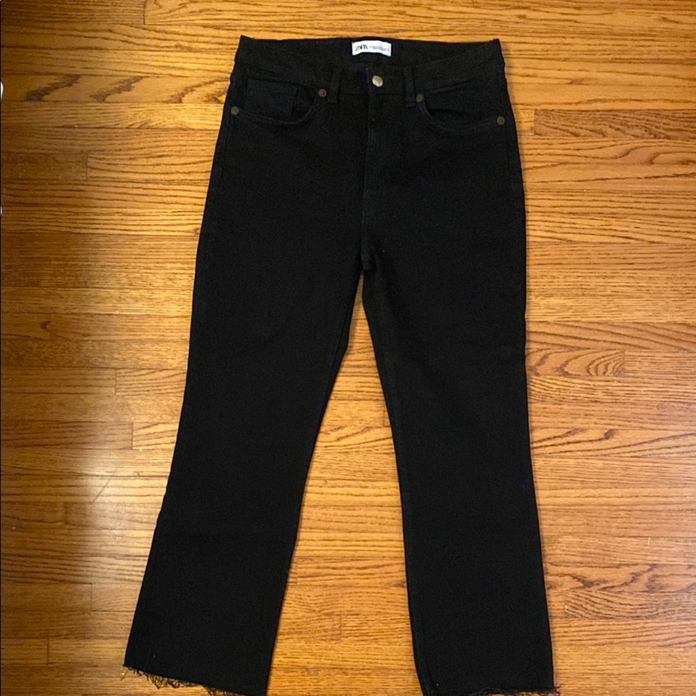 Zara Black Straight Leg Jeans